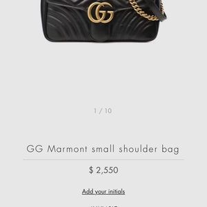 Black Gucci bag